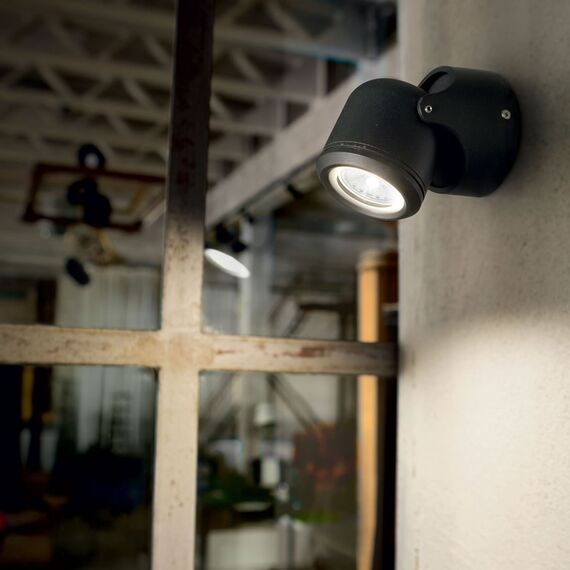 Фасаден прожектор Xeno Ap1 Nero 129464 Ideal Lux GU10 IP44 | Osvetlenieto.bg