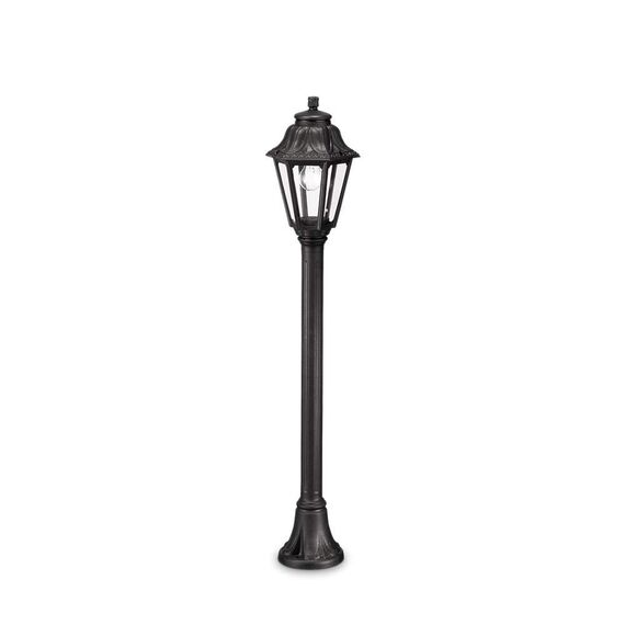 Градински стълб Anna Pt1 Small Nero 101514 Ideal Lux E27 IP44 | Osvetlenieto.bg