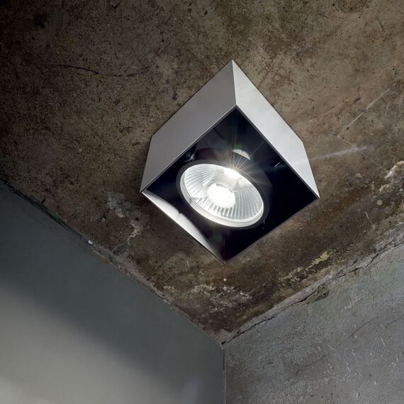 Луна за открит монтаж Mood Pl1 Big Square Bianco 140933 Ideal Lux GU10 | Osvetlenieto.bg