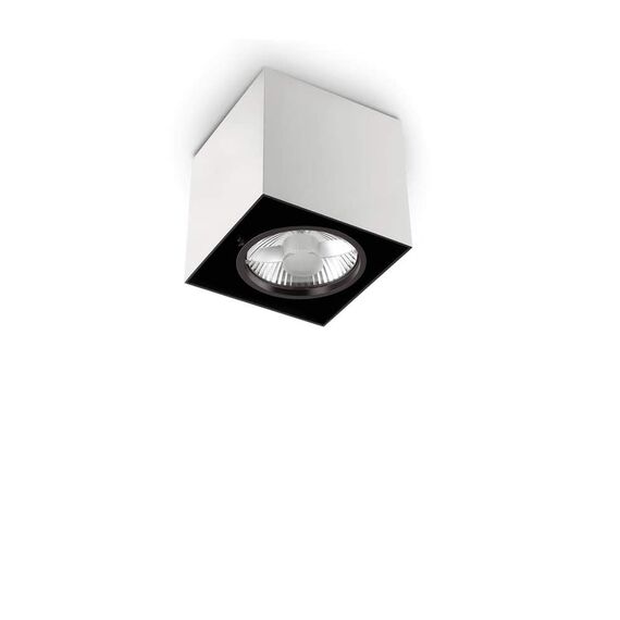 Луна за открит монтаж Mood Pl1 Small Square Bianco 140902 Ideal Lux GU10 | Osvetlenieto.bg