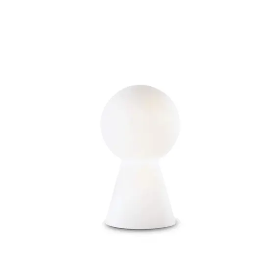 Настолна лампа Birillo TL1 Small Bianco 000268 Ideal Lux E27 | Osvetlenieto.bg