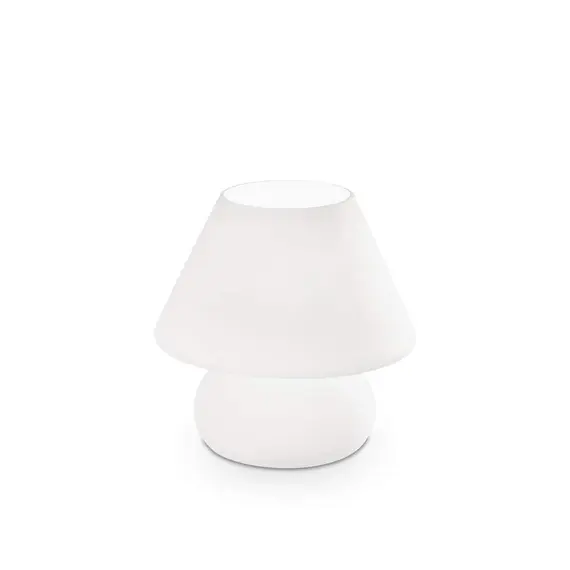 Настолна лампа Prato TL1 Small Bianco 074726 Ideal Lux E14 | Osvetlenieto.bg