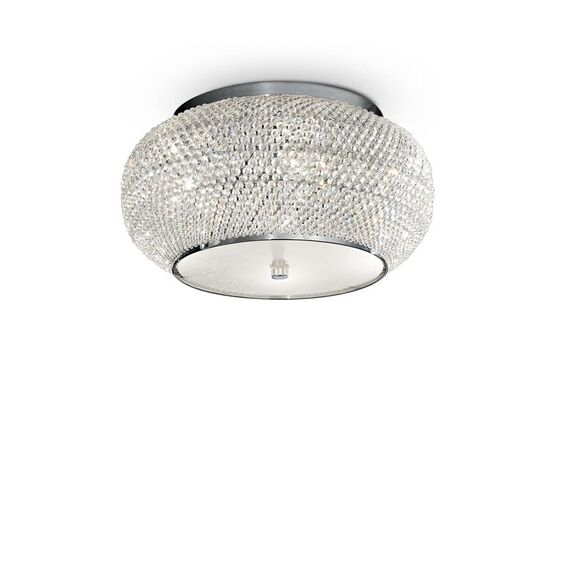 Плафониера Pasha' Pl6 Cromo 100784 Ideal Lux E14 | Osvetlenieto.bg