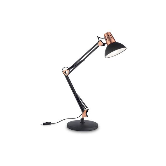 Работна лампа Wally TL1 Nero 061191 Ideal Lux E27 | Osvetlenieto.bg