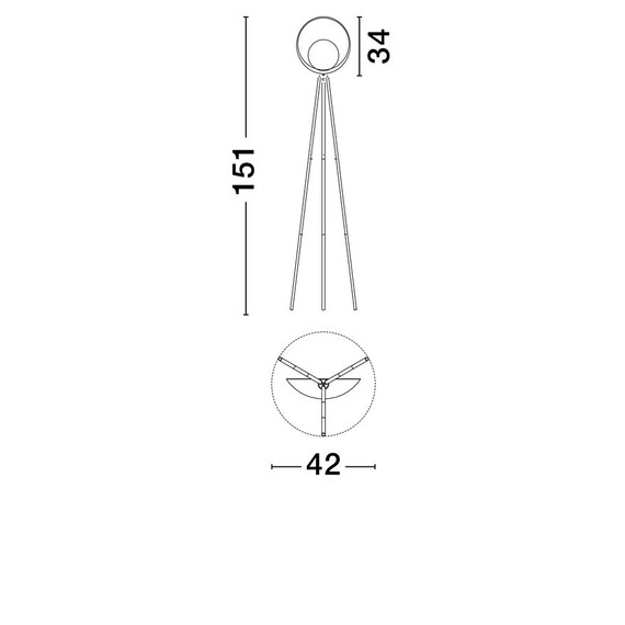 LED Лампион KITRO 9011320 NovaLuce 12W 3000K | Osvetlenieto.bg