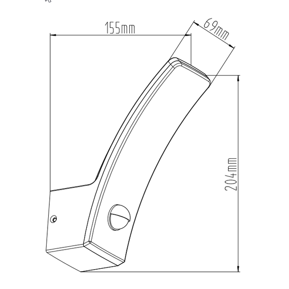 Фасаден аплик KILO PIR сензор Lutec LED 11.5W IP44 5203902335 | Osvetlenieto.bg