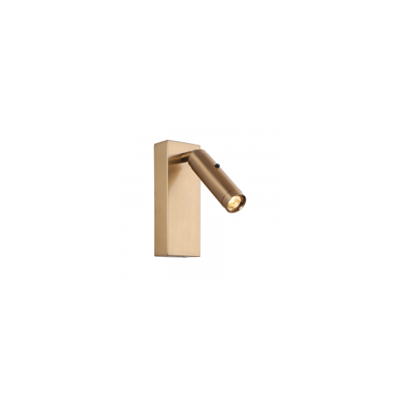 LED Аплик ZAMBELIS H68 SURFACE MOUNTED READING LAMP ALUMINUM &METAL BRUSHED BRASS 3W 3000K | Osvetlenieto.bg