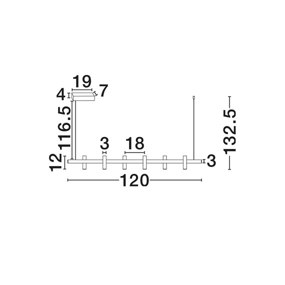 LED Полилей AVELO 9540342 NovaLuce 29W 3000K | Osvetlenieto.bg