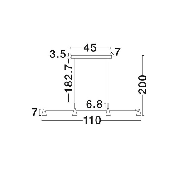 LED Полилей RIVO 9540340 NovaLuce 28W 3000K | Osvetlenieto.bg