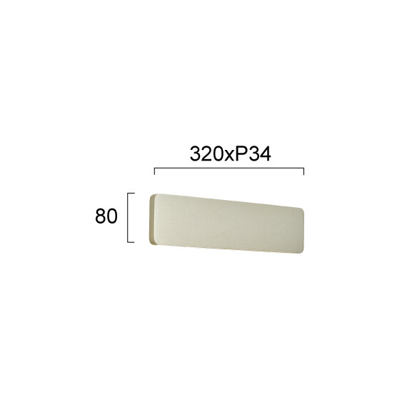 LED Аплик KELDA 4353201 Viokef 12W CCT 3000K-4000K | Osvetlenieto.bg