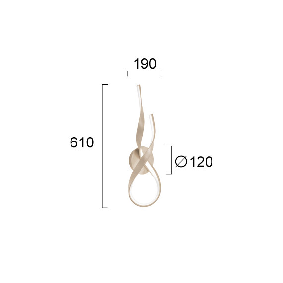 LED Аплик RIBBON 4347900 Viokef 21W 3000K | Osvetlenieto.bg