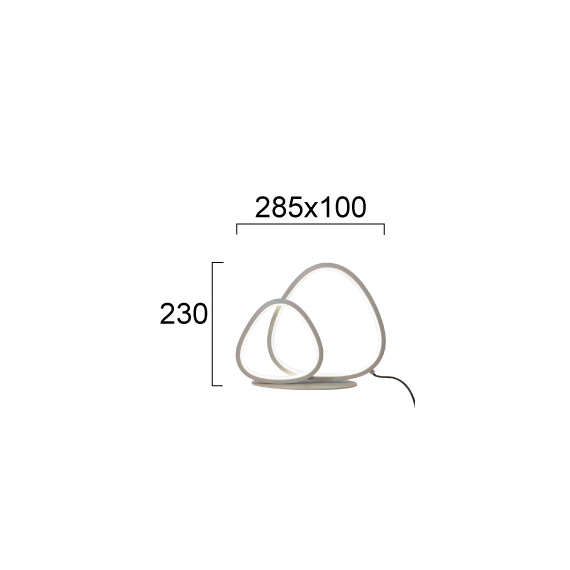 LED Настолна лампа HELIX 4348800 Viokef 15W 3000K | Osvetlenieto.bg