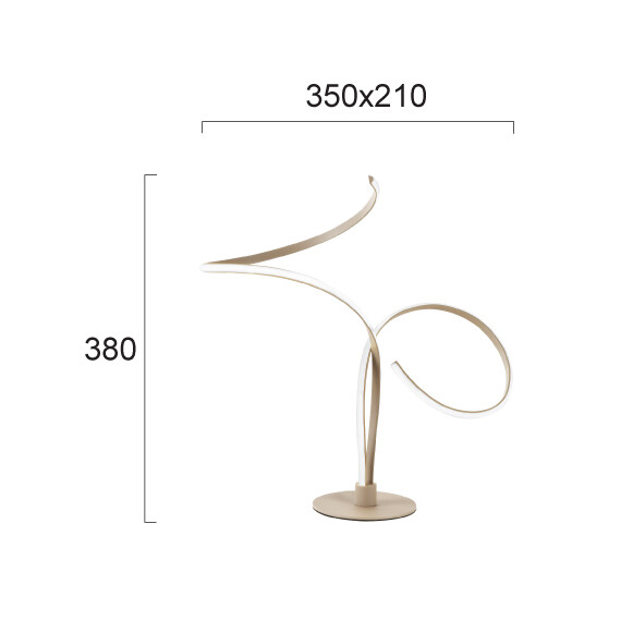 LED Настолна лампа IVANA 4345400 Viokef 12W 3000K | Osvetlenieto.bg