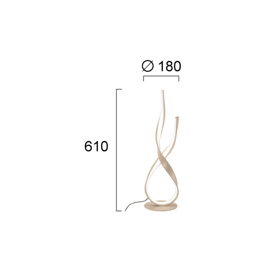 LED Настолна лампа RIBBON 4347700 Viokef 21W 3000K | Osvetlenieto.bg