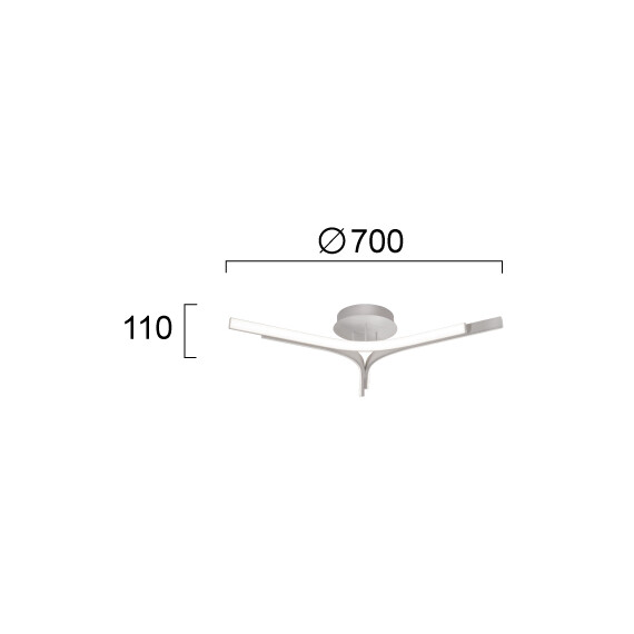 LED Плафон ALTA 4325800 Viokef 30W 3000K | Osvetlenieto.bg