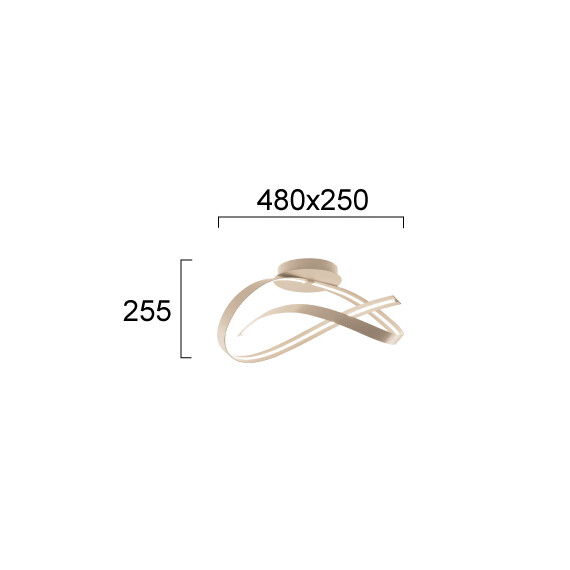LED Плафон RIBBON 4325602 Viokef 26W 3000K | Osvetlenieto.bg