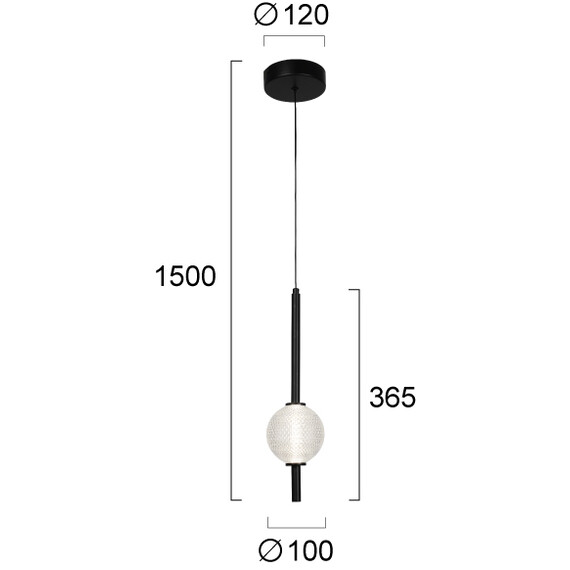 LED Полилей ABEONA 4330300 Viokef 5W 3000K | Osvetlenieto.bg