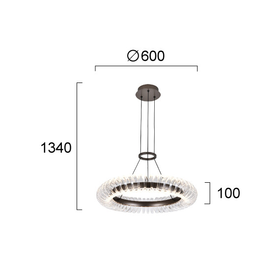 LED Полилей ALBA 4337000 Viokef 39W 3000K | Osvetlenieto.bg