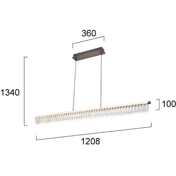 LED Полилей ALBA 4337100 Viokef 39W 3000K | Osvetlenieto.bg