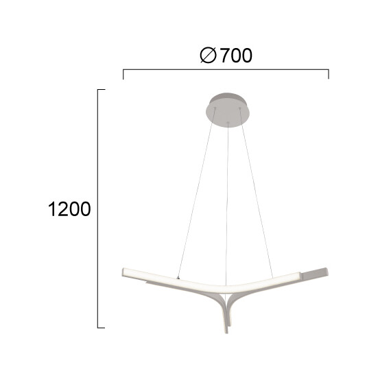 LED Полилей ALTA 4325900 Viokef 30W 3000K | Osvetlenieto.bg