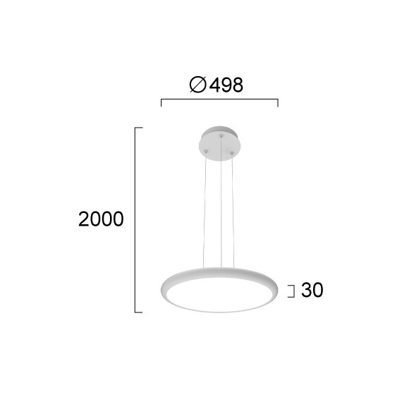 LED Полилей BENETT 4340800 Viokef 46W 3000K Triac Dimmable | Osvetlenieto.bg