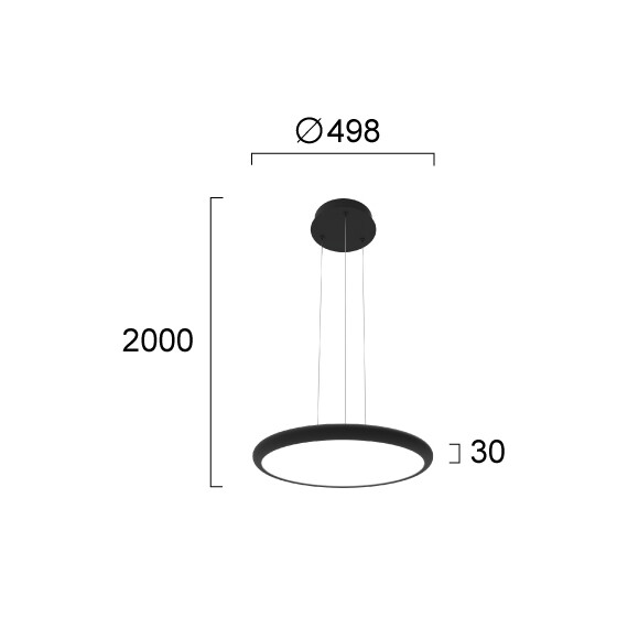 LED Полилей BENETT 4340801 Viokef 46W 3000K Triac Dimmable | Osvetlenieto.bg