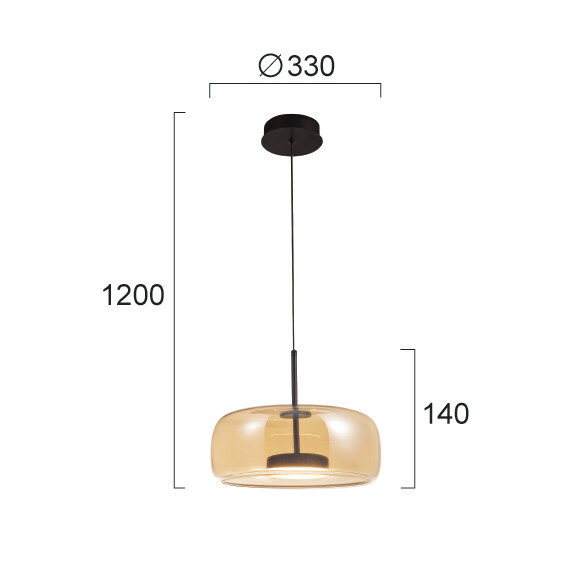 LED Полилей DECO 4319100 Viokef 12W 3000K | Osvetlenieto.bg
