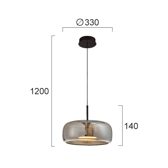 LED Полилей DECO 4319101 Viokef 12W 3000K | Osvetlenieto.bg