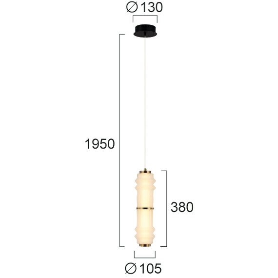 LED Полилей DERECK 4322600 Viokef 14W 3000K | Osvetlenieto.bg