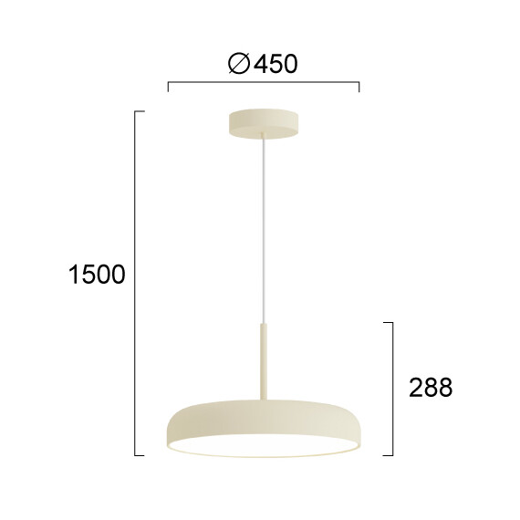 LED Полилей DEVA 4326200 Viokef 36W 3000K | Osvetlenieto.bg
