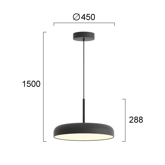 LED Полилей DEVA 4326201 Viokef 36W 3000K | Osvetlenieto.bg
