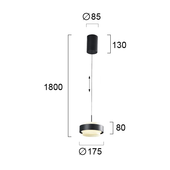 LED Полилей DONAL 4329700 Viokef 21W 3000K | Osvetlenieto.bg