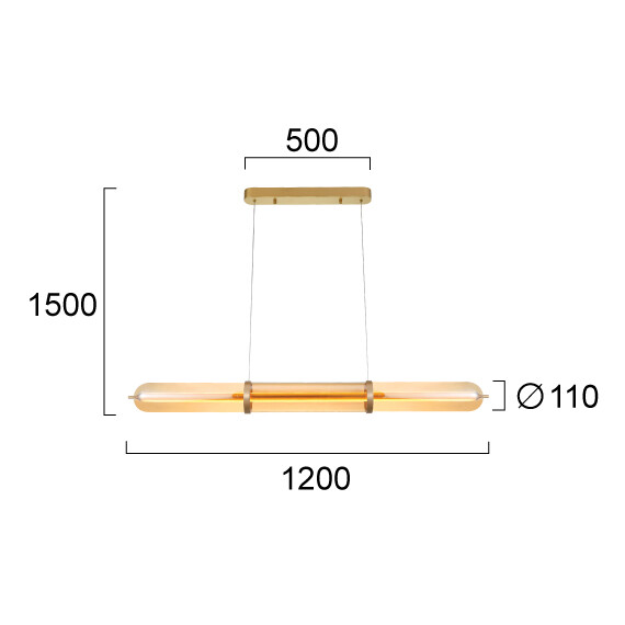 LED Полилей ELIANA 4338900 Viokef 34W 2400K | Osvetlenieto.bg