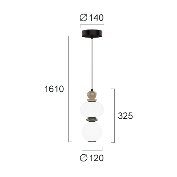LED Полилей GEMMA 4330900 Viokef 10W 3000K | Osvetlenieto.bg