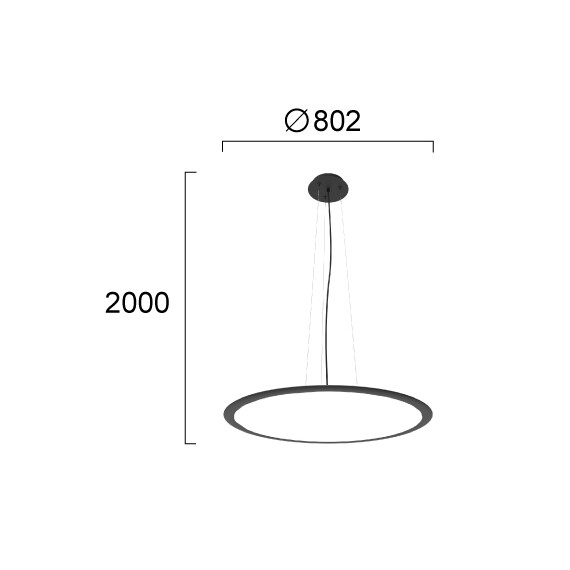 LED Полилей GRANDE 4341300 Viokef 102W CCT 3000K-6000K | Osvetlenieto.bg