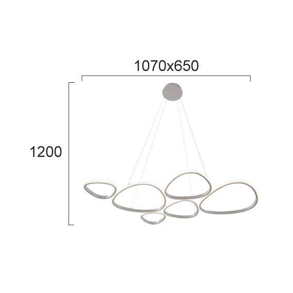 LED Полилей HELIX 4316200 Viokef 61W 3000K | Osvetlenieto.bg