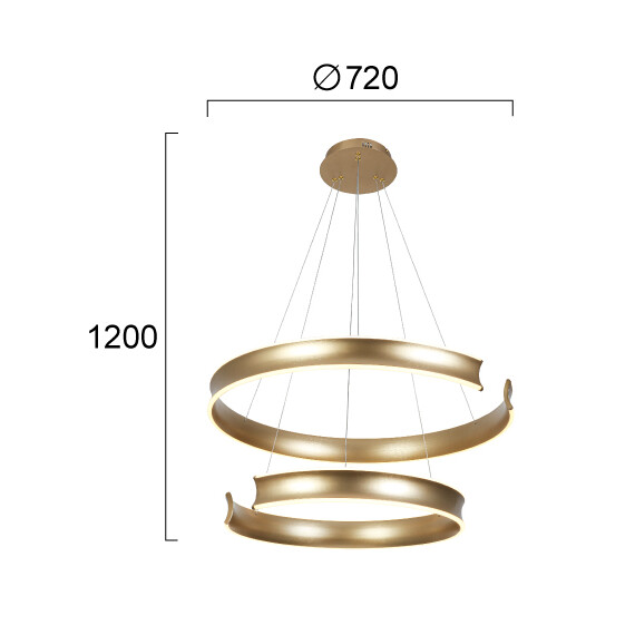 LED Полилей MARLEN 4340100 Viokef 84W 3000K | Osvetlenieto.bg