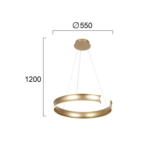 LED Полилей MARLEN 4340200 Viokef 36W 3000K | Osvetlenieto.bg