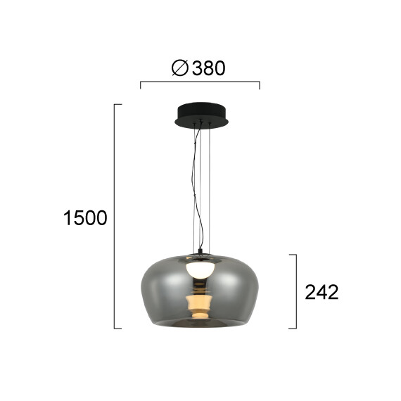 LED Полилей NADIA 4339000 Viokef 20W 3000K | Osvetlenieto.bg