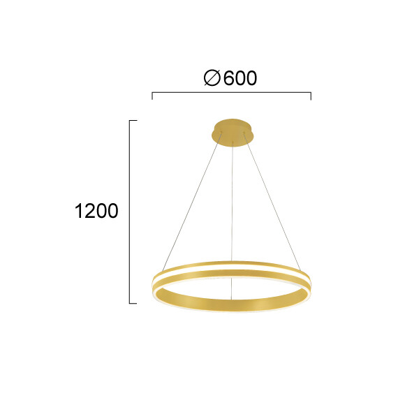 LED Полилей NESOS 4326001 Viokef 52W 3000K | Osvetlenieto.bg