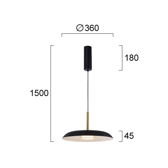 LED Полилей NUDO 4338800 Viokef 11W CCT 3000K-6000K | Osvetlenieto.bg