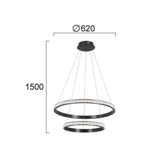LED Полилей ORIANA 4323700 Viokef 48W 3000K | Osvetlenieto.bg
