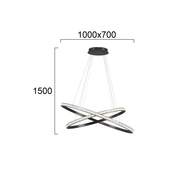 LED Полилей ORIANA 4323800 Viokef 69W 3000K | Osvetlenieto.bg