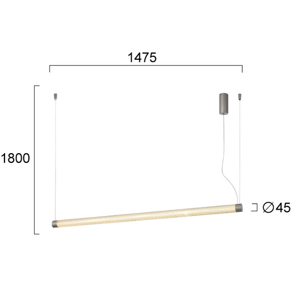 LED Полилей SORRENTO 4342200 Viokef 58W 3000K | Osvetlenieto.bg