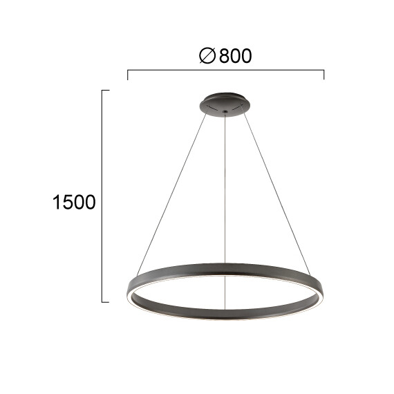 LED Полилей VENUS 4342600 Viokef 53W CCT 3000K-4000K | Osvetlenieto.bg