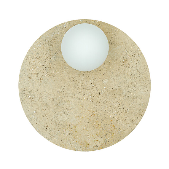 Аплик Zambelis 25316 WALL LIGHT 1xG9 NATURAL STONE - OPAL GLASS | Osvetlenieto.bg
