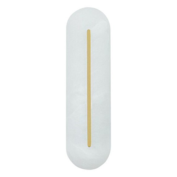 LED Аплик Zambelis 2546 WALL LED LIGHT 14W 3000K TRIAC ALABASTER - BRASS | Osvetlenieto.bg