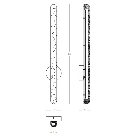 LED Аплик Zambelis 2548 WALL LED LIGHT 19W 3000K TRIAC ALABASTER - BRASS | Osvetlenieto.bg