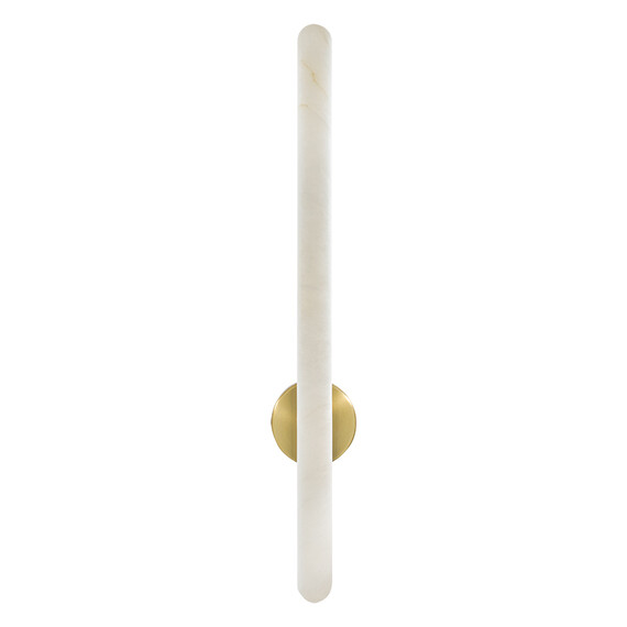 LED Аплик Zambelis 2548 WALL LED LIGHT 19W 3000K TRIAC ALABASTER - BRASS | Osvetlenieto.bg