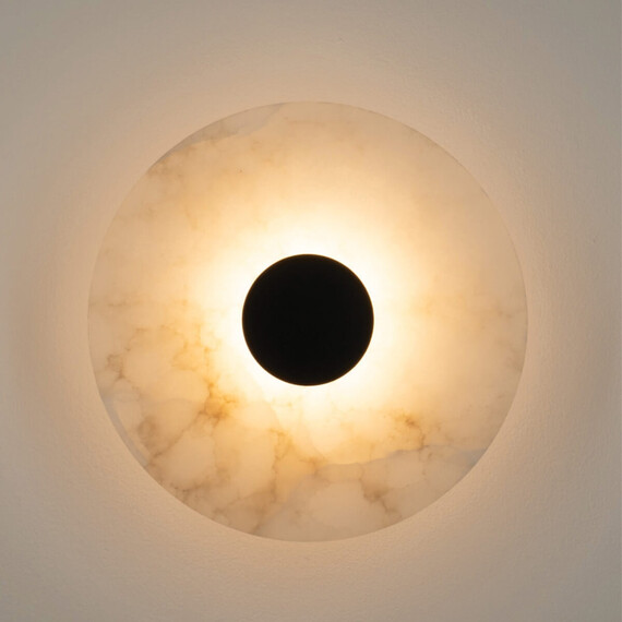 LED Аплик Zambelis 2551 WALL LED LIGHT 5W 3000K ALABASTER - BLACK MATT | Osvetlenieto.bg